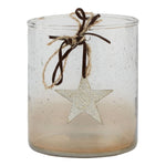 Coffee Ombre Collection Large Candle Holder Votive With Star - Rogey