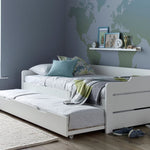 Copella White Guest Bed With Trundle Single - Rogey