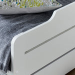 Copella White Guest Bed With Trundle Single - Rogey