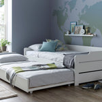 Copella White Guest Bed With Trundle Single - Rogey