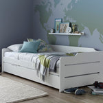 Copella White Guest Bed With Trundle Single - Rogey