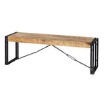 Cosmo Industrial Metal & Wood Bench - Rogey