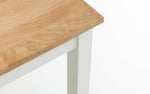 Coxmoor 75cm Square Dining Table - Ivory & Oak - Rogey