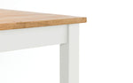 Coxmoor 75cm Square Dining Table - Ivory & Oak - Rogey