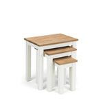 Coxmoor Nest Of 3 Tables - Ivory & Oak - Rogey