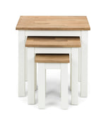 Coxmoor Nest Of 3 Tables - Ivory & Oak - Rogey