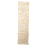 Cream Knitted Runner Wool Rug (60 x 230cm) - Rogey