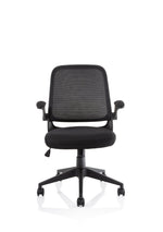 Crew Task Operator Mesh Chair With Folding Arms - Rogey