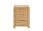 Curve 3 Drawer Bedside - Rogey