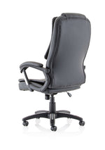 Dakota High Back Black Leather Executive Office Chair with Arms - Rogey