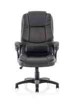 Dakota High Back Black Leather Executive Office Chair with Arms - Rogey