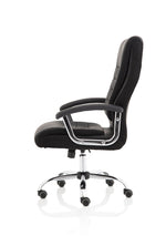 Dallas High Back Black Leather Executive Office Chair with Arms - Rogey