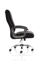 Dallas High Back Black Leather Executive Office Chair with Arms - Rogey