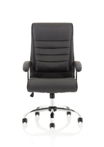 Dallas High Back Black Leather Executive Office Chair with Arms - Rogey