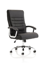 Dallas High Back Black Leather Executive Office Chair with Arms - Rogey