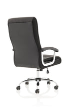 Dallas High Back Black Leather Executive Office Chair with Arms - Rogey