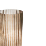 Daphne Ribbed Vase Apricot H23CM D15CM - Rogey