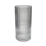 Daphne Ribbed Vase Clear H23CM D15CM - Rogey