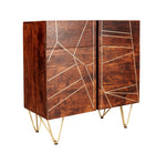 Dark Gold 2 Door Medium Sideboard - Rogey