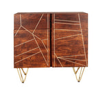 Dark Gold 2 Door Medium Sideboard - Rogey