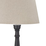 Delaney Grey Droplet Floor Lamp With Linen Shade - Rogey