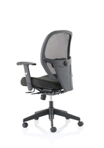 Denver High Mesh Back Black Task Operator Office Chair with Arms - Rogey