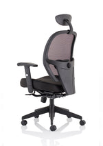 Denver High Mesh Back Black Task Operator Office Chair with Arms - Rogey