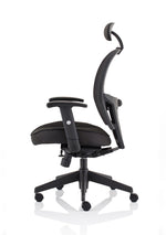 Denver High Mesh Back Black Task Operator Office Chair with Arms - Rogey