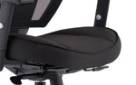 Denver High Mesh Back Black Task Operator Office Chair with Arms - Rogey