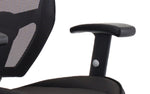 Denver High Mesh Back Black Task Operator Office Chair with Arms - Rogey