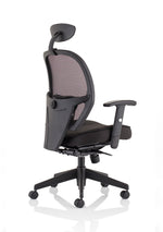 Denver High Mesh Back Black Task Operator Office Chair with Arms - Rogey