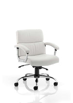 Desire Medium Back Leather Executive Office Chair with Arms - Rogey