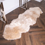 Double Beige Sheepskin Rug - Rogey