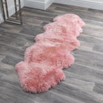 Double Blush Pink Sheepskin Rug - Rogey