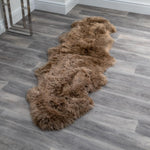 Double Light Brown Sheepskin Rug - Rogey