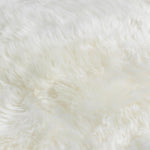 Double Natural White Sheepskin Rug - Rogey