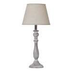 Dunum Column Table Lamp With Linen Shade - Rogey