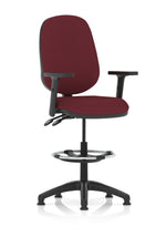 Eclipse Plus II Task Operator Office Chair with Hi Rise Draughtsman Kit - Rogey