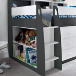 Ersa Grey and White Mid Sleeper Single - Rogey