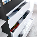 Ersa Grey and White Mid Sleeper Single - Rogey