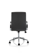 Ezra Medium Back Leather Executive Office Chair with Arms - Rogey