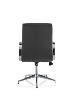 Ezra Medium Back Leather Executive Office Chair with Arms - Rogey