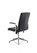 Ezra Medium Back Leather Executive Office Chair with Arms - Rogey