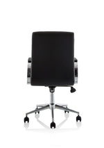 Ezra Medium Back Leather Executive Office Chair with Arms - Rogey