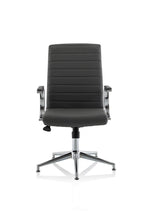 Ezra Medium Back Leather Executive Office Chair with Arms - Rogey