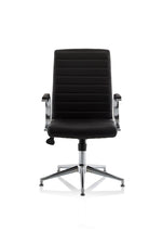 Ezra Medium Back Leather Executive Office Chair with Arms - Rogey