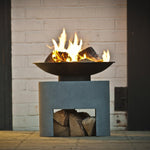 Fire Pit & Oval Console Cement H41Cm W46Cm - Rogey