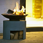 Fire Pit & Oval Console Cement H41Cm W46Cm - Rogey