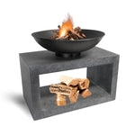 Fire Pit & Rectangle Console Cement H52Cm W64Cm - Rogey