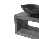 Fire Pit & Rectangle Console Cement H52Cm W64Cm - Rogey